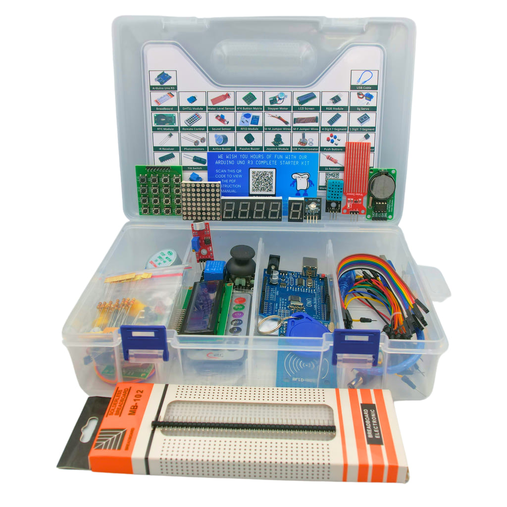 All 38 components laid out